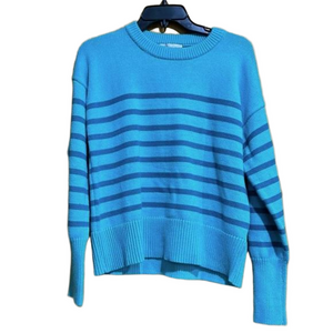 Philosophy Crew Neck Long Sleeve Striped Pullover Sweater Size L - EUC